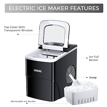 Amazon.co.jp: FOOING カウンタートップ製氷機 ポータブル製氷機